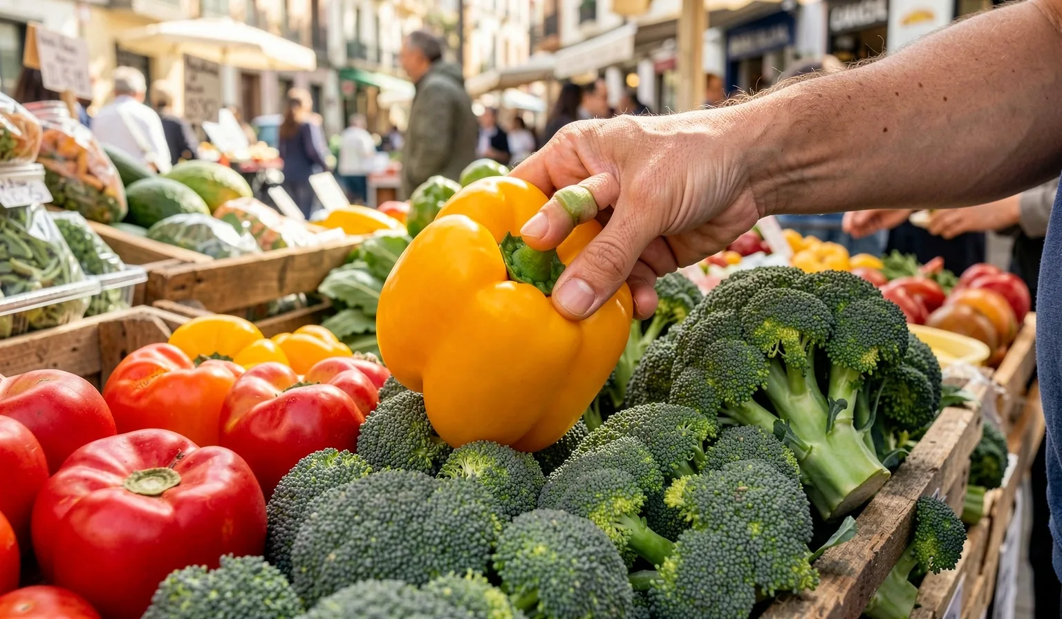 Vegetales frescos de temporada